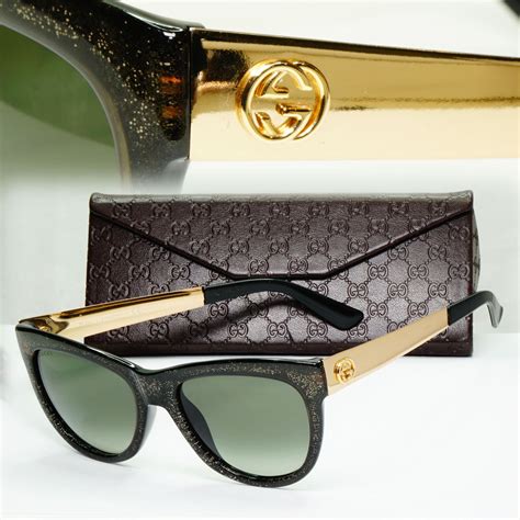 gucci sonnenbrille damen glitzer